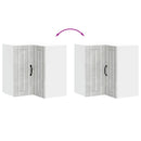 vidaXL Lucca betonszürke szerelt fa konyhai fali sarokszekrény