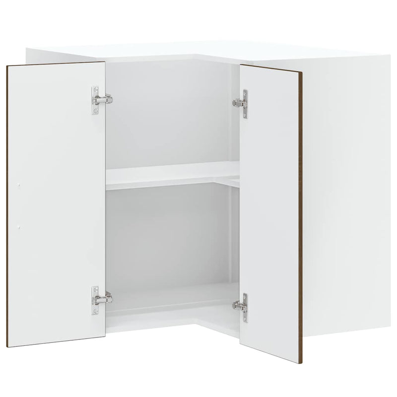 vidaXL Lucca barna tölgy szerelt fa konyhai fali sarokszekrény