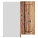 vidaXL Lucca antik fa színű szerelt fa konyhai fali sarokszekrény