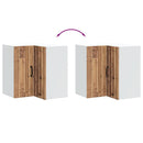 vidaXL Lucca antik fa színű szerelt fa konyhai fali sarokszekrény