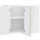 vidaXL Lucca kézműves tölgy szerelt fa konyhai fali sarokszekrény