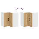 vidaXL Lucca kézműves tölgy szerelt fa konyhai fali sarokszekrény