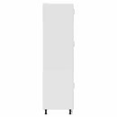 vidaXL Lucca magasfényű fehér szerelt fa konyhaszekrény