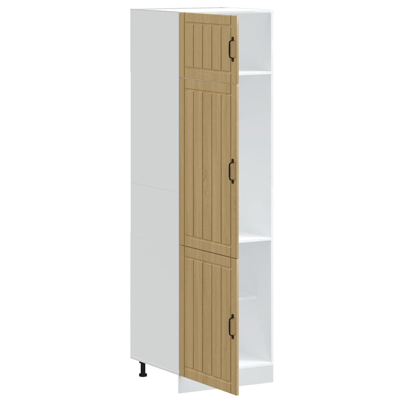 vidaXL Lucca sonoma tölgy színű szerelt fa konyhaszekrény