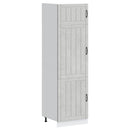 vidaXL Lucca betonszürke szerelt fa konyhaszekrény