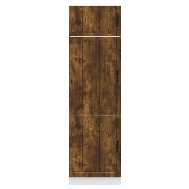 vidaXL Lucca füstös tölgy színű szerelt fa konyhaszekrény