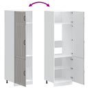 vidaXL Lucca szürke sonoma színű szerelt fa konyhaszekrény