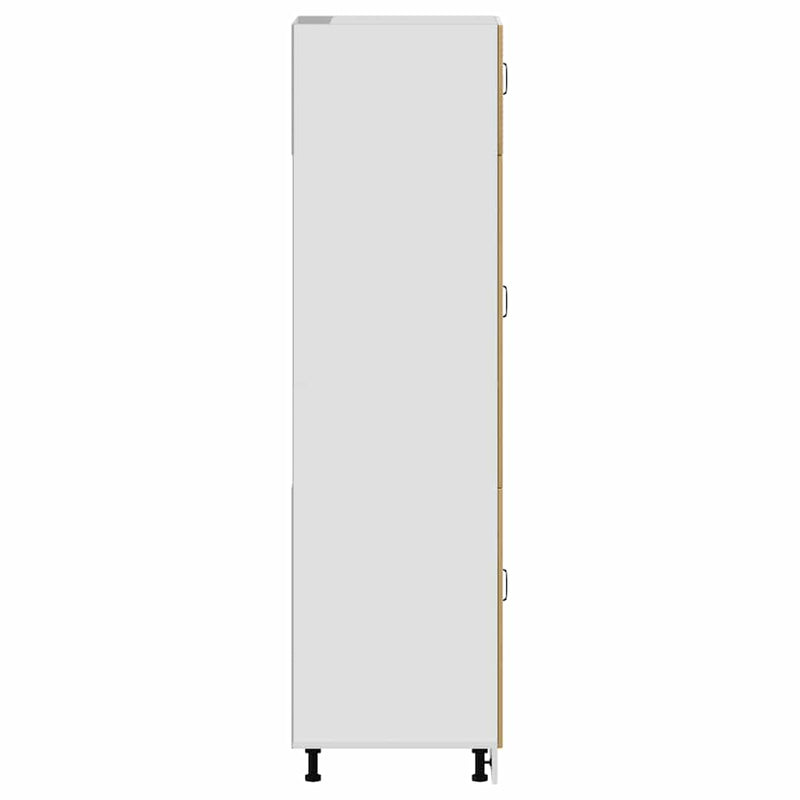 vidaXL Lucca kézműves tölgy színű szerelt fa konyhaszekrény