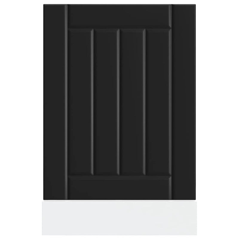 vidaXL mosogatógép panel Lucca fekete színű fából készült műfa