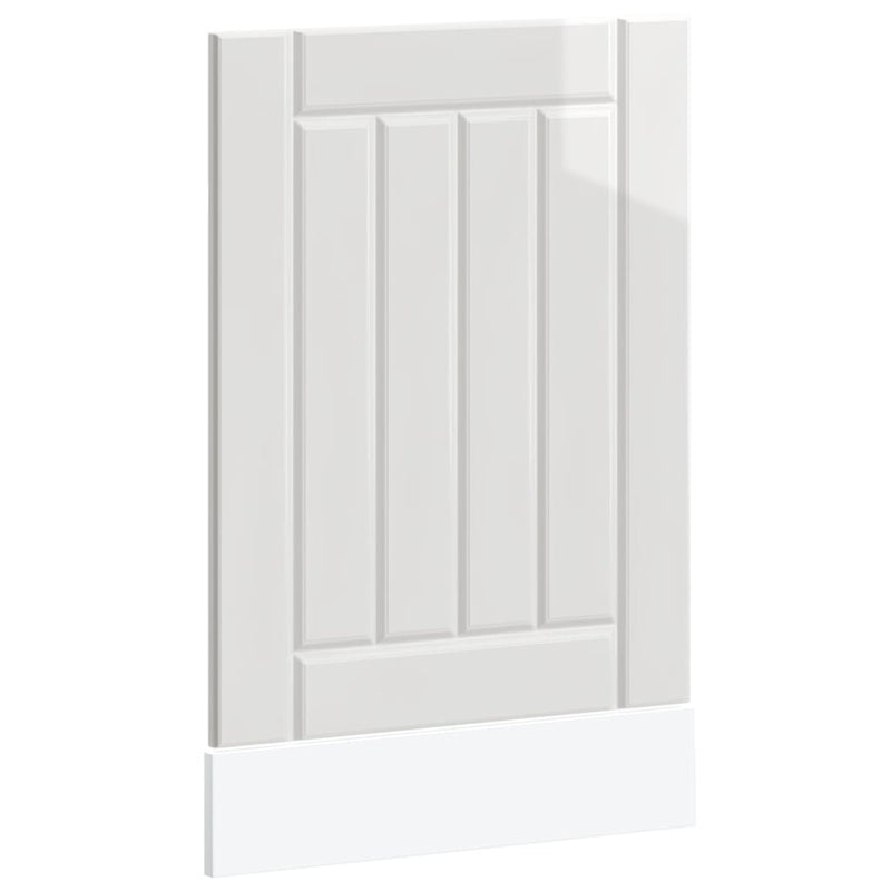 vidaXL mosogatógép panel Lucca magasfényű fehér színű műfa