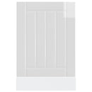 vidaXL mosogatógép panel Lucca magasfényű fehér színű műfa