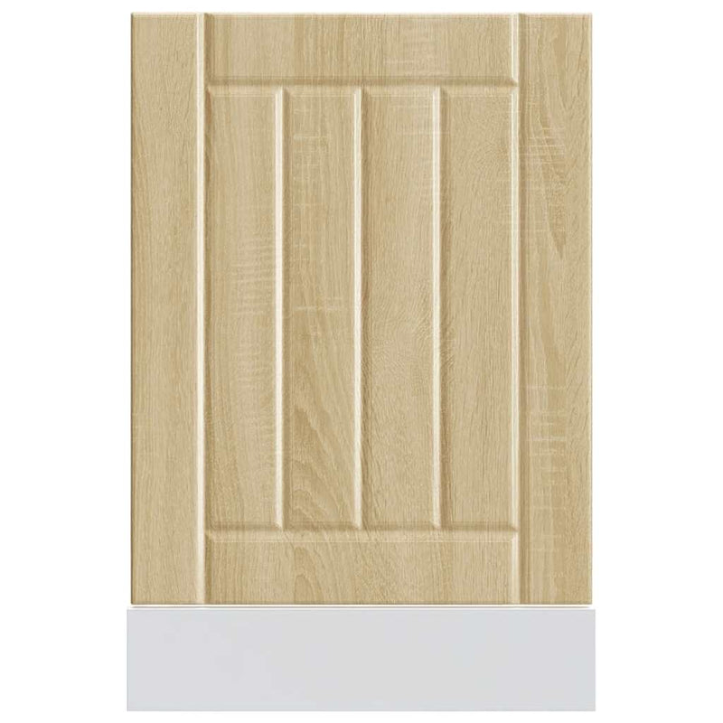 vidaXL mosogatógép panel Lucca sonoma tölgy színű fából készült műfa