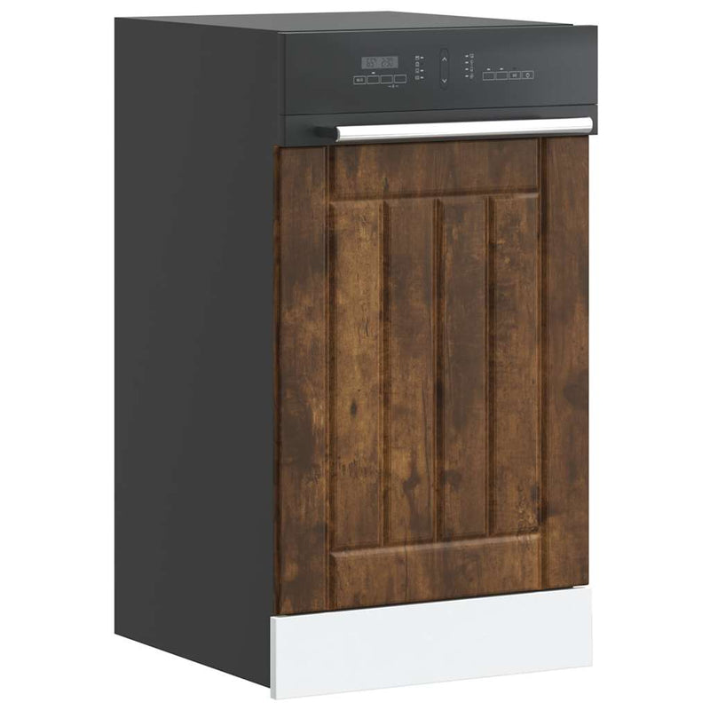 vidaXL mosogatógép panel Lucca füstölt tölgyfa műfa