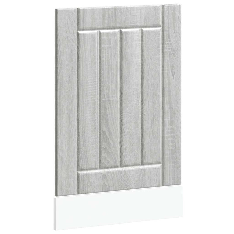 vidaXL mosogatógép panel Lucca szürke sonoma színű fából készült műfa