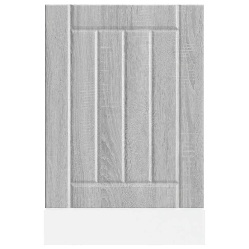 vidaXL mosogatógép panel Lucca szürke sonoma színű fából készült műfa
