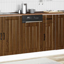 vidaXL mosogatógép panel Lucca barna tölgyfa színű fából készült műfa