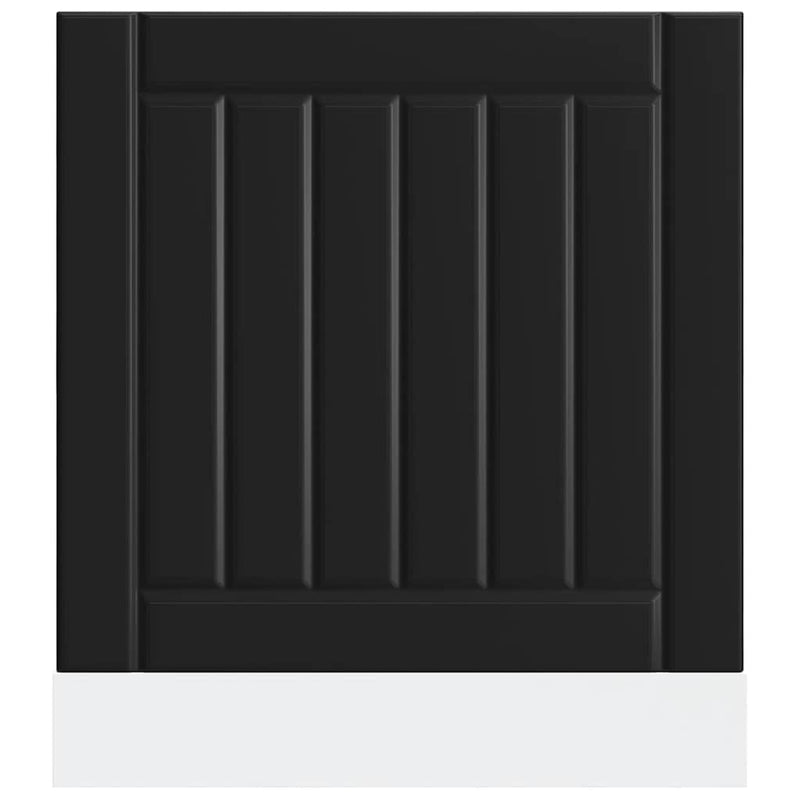 vidaXL mosogatógép panel Lucca fekete színű fából készült műfa