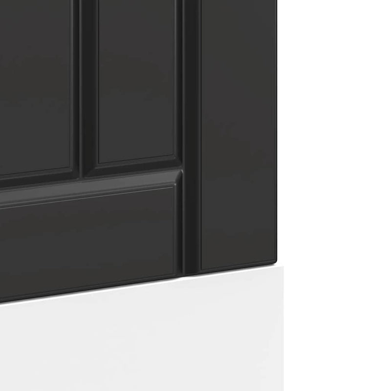 vidaXL mosogatógép panel Lucca fekete színű fából készült műfa