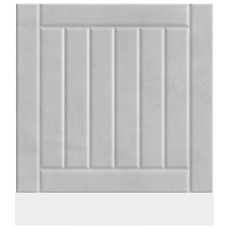 vidaXL mosogatógép panel Lucca beton szürke színű fából készült műfa