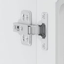 vidaXL Konyhai fali szekrény üvegajtóval Lucca fehér színű műfa