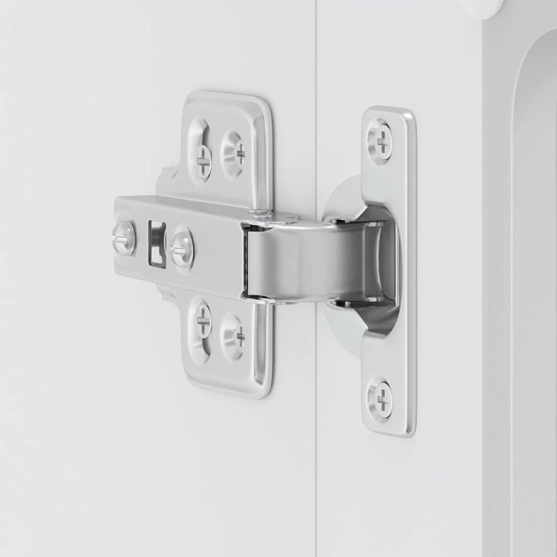 vidaXL Konyhai fali szekrény üvegajtóval Lucca fehér színű műfa