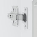 vidaXL Konyhai fali szekrény üvegajtóval Lucca magasfényű fehér színű