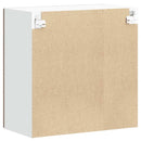 vidaXL konyhai fali szekrény üvegajtóval Lucca füstölt tölgy