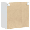 vidaXL Konyhai fali szekrény üvegajtóval Lucca szürke sonoma műfa