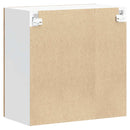 vidaXL Konyhai fali szekrény üvegajtóval Lucca régi fából