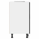 vidaXL Porto fekete szerelt fa konyhai alapszekrény