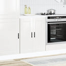 vidaXL Porto magasfényű fehér szerelt fa konyhai alapszekrény