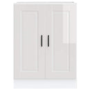 vidaXL Porto magasfényű fehér szerelt fa konyhai alapszekrény