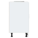 vidaXL Porto magasfényű fehér szerelt fa konyhai alapszekrény