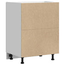 vidaXL Porto magasfényű fehér szerelt fa konyhai alapszekrény