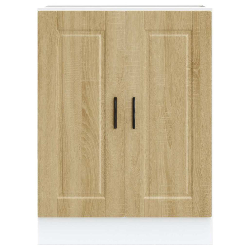 vidaXL Porto sonoma tölgy színű szerelt fa konyhai alapszekrény