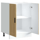 vidaXL Porto sonoma tölgy színű szerelt fa konyhai alapszekrény