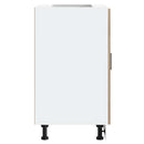 vidaXL Porto sonoma tölgy színű szerelt fa konyhai alapszekrény