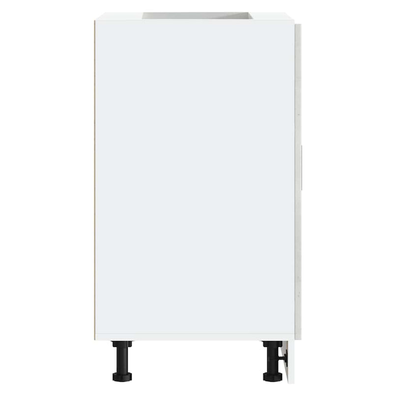 vidaXL Porto betonszürke szerelt fa konyhai alapszekrény