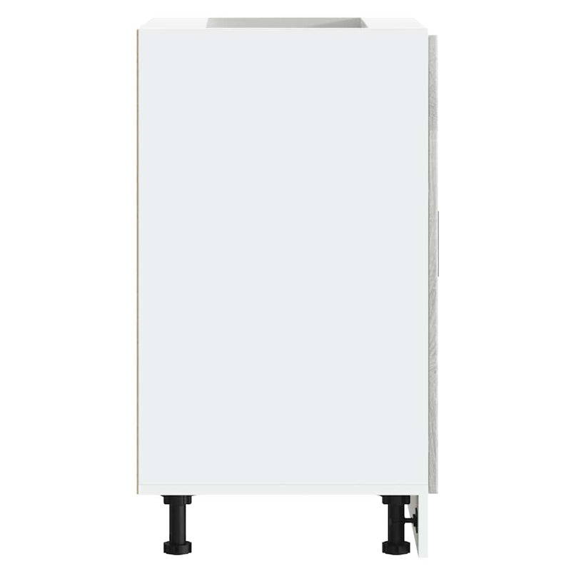 vidaXL Porto szürke sonoma színű szerelt fa konyhai alapszekrény