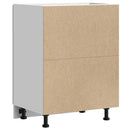 vidaXL Porto szürke sonoma színű szerelt fa konyhai alapszekrény