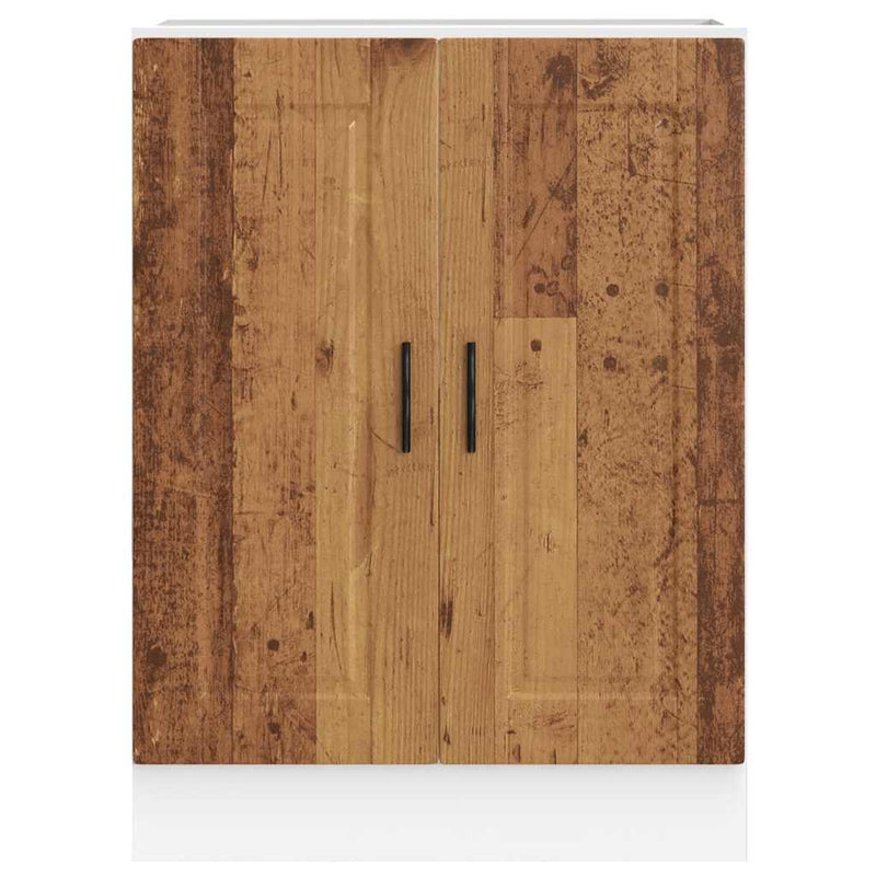 vidaXL Porto antik fa színű szerelt fa konyhai alapszekrény