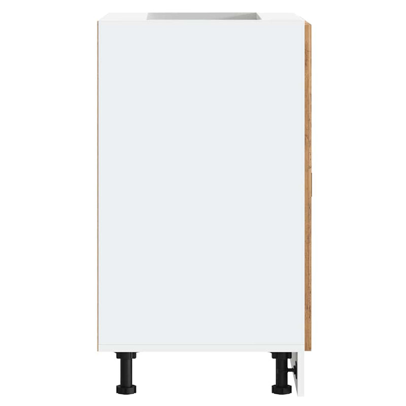 vidaXL Porto antik fa színű szerelt fa konyhai alapszekrény