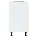 vidaXL Porto kézműves tölgy színű szerelt fa konyhai alapszekrény