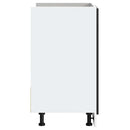 vidaXL mosdóaljzatos szekrény "Porto" Fekete 80x46x81,5 cm Műanyag fa