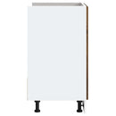 vidaXL mosdóaljzatos szekrény "Porto" Füstölt tölgy Gépelt fa