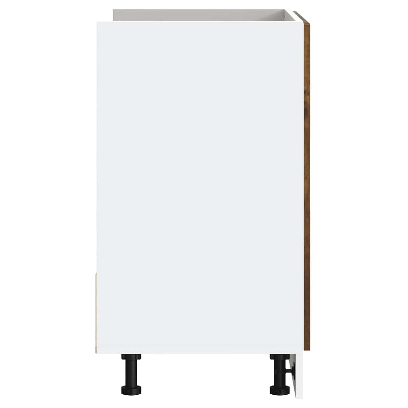 vidaXL mosdóaljzatos szekrény "Porto" Füstölt tölgy Gépelt fa