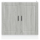 vidaXL mosdóaljzatos szekrény "Porto" Szürke Sonoma Gépelt fa