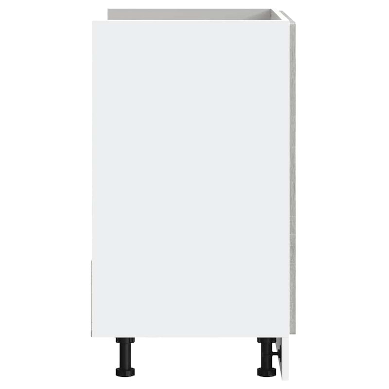 vidaXL mosdóaljzatos szekrény "Porto" Szürke Sonoma Gépelt fa