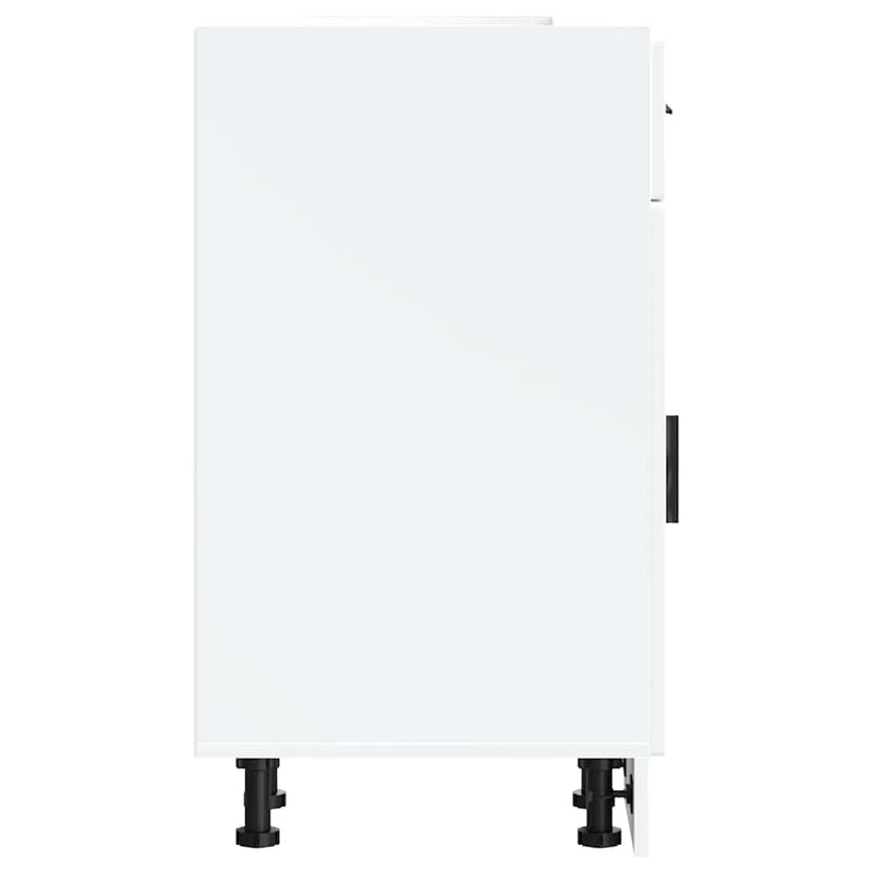 vidaXL Porto fehér szerelt fa konyhai alapszekrény