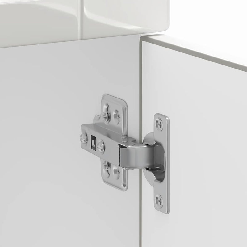 vidaXL Porto magasfényű fehér szerelt fa konyhai alapszekrény